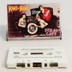 Stray Cats ‎~ Rant N' Rave (cassette, 1983) tested and works